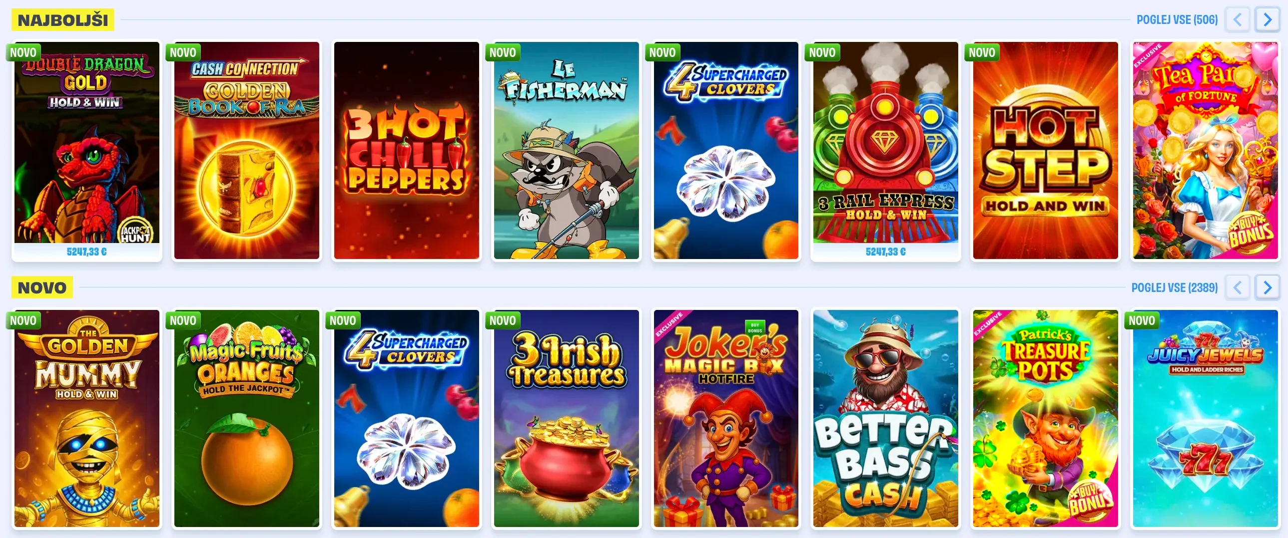 Igre v igralnici Onlyspins